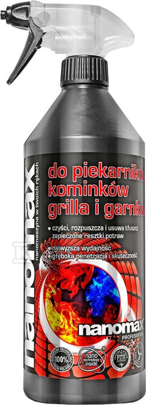 Środek czyszczący Nanomax do piekarników, kominków, grilla i garnków 1L