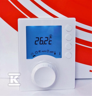 Termostat programowalny, radiowy TYBOX 137 + do kotła lub nierewersyjnej pompy ciepła