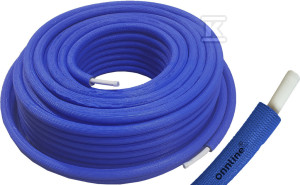 Rura Onnline PERT AL PERT 20mm x 2.0mm w otulinie/izolacji termicznej 9mm niebieska, zwój 100m