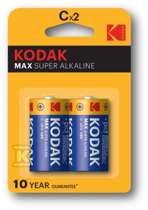 Bateria alkaliczna KODAK MAX C-2 (LR14), blister=2 szt