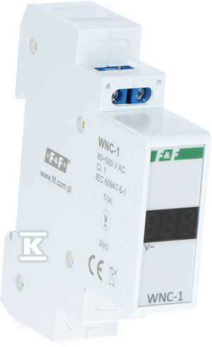Modułowy wskaźnik napięcia - 1 fazowy LCD WNC-1