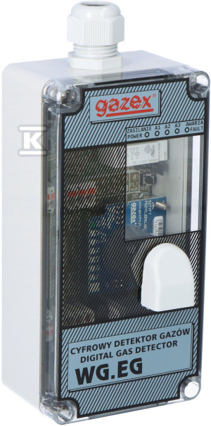 Detektor tlenku węgla WG-22 230V CO, 30/60/150ppm (s15), sensor p-p, zasilanie 230V
