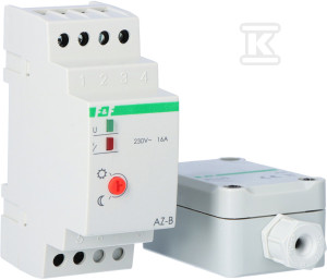 Automat zmierzchowy AZ-B PLUS I=16A, zewnętrzna sonda hermetyczna PLUS, 2 moduły