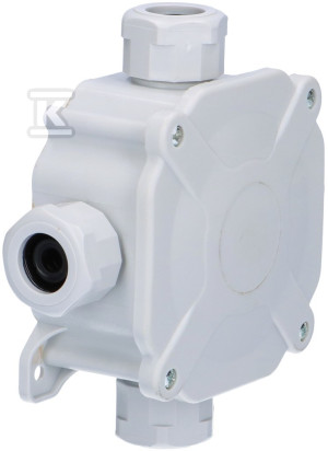Коробка накладного монтажу IP67 4xPG16 5 клем 11P сіра