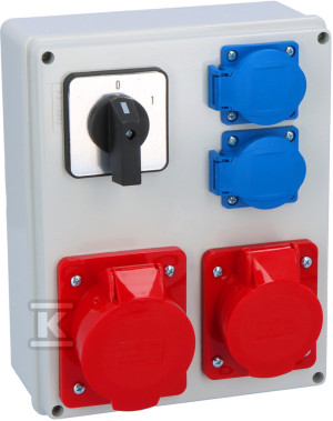 Rozdzielnica R-240 16/5, 32/5, 2x250V, 0/1 ONNLINE