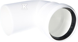 Kolano do systemów kominowych PP 87° DN80mm z uszczelką [EPDM] ONNLINE