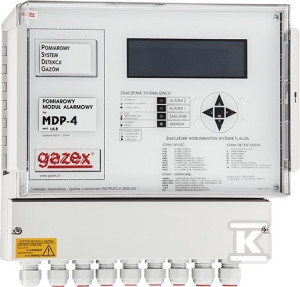 Moduł alarmowy pomiarowy MDP-4/M 4 wej. pomiarowe, zasilanie 230V, port RS-485