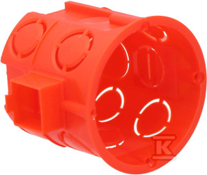 Puszka podtynkowa PRO PK-60F łączeniowa głęboka, czerwona, IP20 ONNLINE
