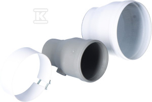 Адаптер димохідний Ariston, Vaillant, Beretta, Saunier Duval, Chaffoteaux, прямий DN60/100mm x 80/125mm ONNLINE