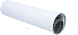Rura kominowa prosta koncentryczna PP-AL L500mm DN80/125mm z uszczelką [EPDM] ONNLINE