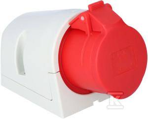 Стаціонарна розетка 16A 400V 3P+Z+N IP44