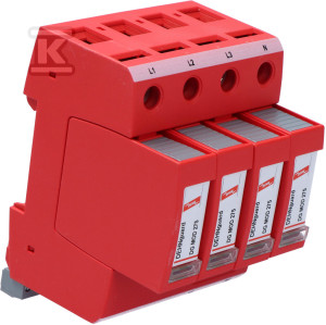 Ogranicznik przepięć DEHNguard M TNS 275 FM, 4-biegunowy do sieci 230 V AC