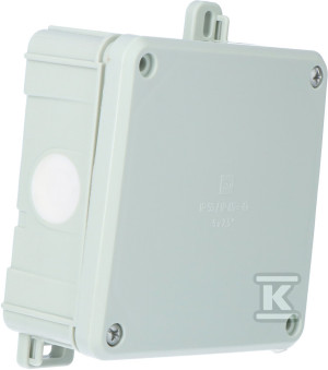 Puszka 2K IP55 / IP65 98x98x46,, 4xPG 13,5, Szara