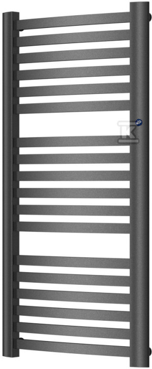 Grzejnik drabinkowy RETTO 540X1072, 520W (75/65/20 st.C), podłączenie dolne, rozstaw=465mm, kolor: grafit (c12)