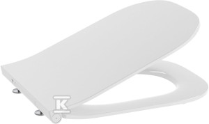 Deska sedesowa WC wolnoopadająca duroplast Gap Square ultra slim łatwy demontaż biała
