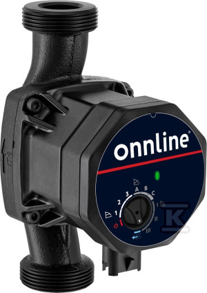 Elektroniczna pompa obiegowa ONNLINE EQC-L 25-8/180, z przyłączem gwintowym 1 1/2 cala, 3 tryby pracy, wtyczka i izolacja w komplecie