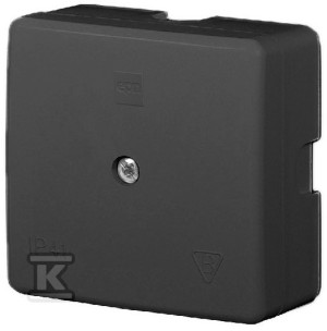 Настінна монтажна коробка для телекомунікацій 60x60x30 IP41, без вкладу, чорна