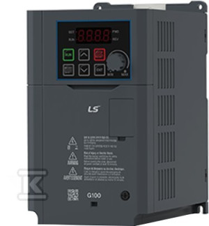 Przemiennik częstotliwości LS Electric serii G100, 3-fazowy, moc 11KW / 15kW, wbudowany filtr EMC, komunikacja Modbus LV0110G100-4EOFN