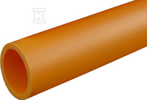 Rura gazowa PE100 63x5.8mm, zwój 100m, SDR11, kolor pomarańczowy, jednowarstwowa