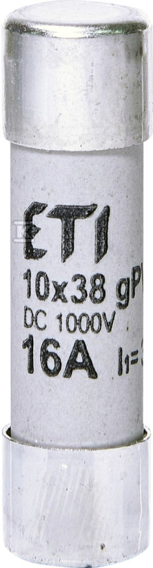 Wkładka cylindryczna PV topikowa CH10x38 gPV 16A/1000V DC 002625081 ETI