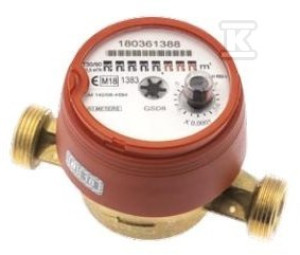 Wodomierz JS ciepła woda, typ GSD8-RFM, DN20 (3/4"), Q3=4,0 m3/h, R100/50, Tmax: 90 st., L=130mm, przyłącze GZ1", do zdalnego odczytu po montażu