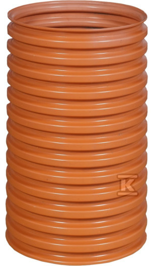 Rura PP trzonowa/wznosząca DN/ID 315x1250mm SN4, korugowana bezkielichowa, kolor pomarańczowy (Diamir 315)