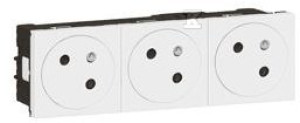 Gniazdo DLP 3x2P+Z 6 modułów białe 16A 250V~ podłączenie automatyczne M45