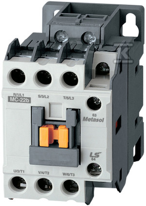 Контактор силовий 9A, 4 кВт, 3-полюсний, з котушкою 12V DC. Допоміжні контакти 1a1b в стандарті.