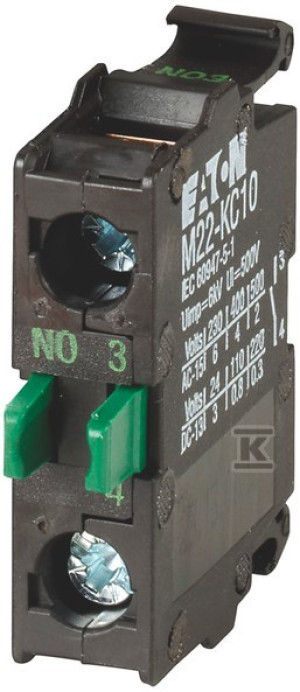Element stykowy M22-KC10 1Z montowany do ścianki tylnej