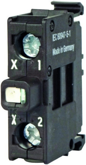 Oprawka M22-LEDC-B dioda LED niebieska U=24V mocowanie przód