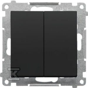 Łącznik świecznikowy (moduł) 10 AX, 250 V~, szybkozłącza: Czarny mat, SIMON55
