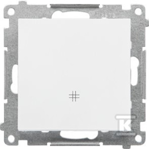 Łącznik krzyżowy (moduł) 10 AX, 250 V~, szybkozłącza: Biały mat, SIMON55