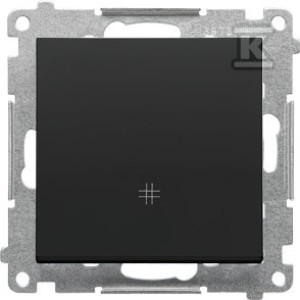 Łącznik krzyżowy (moduł) 10 AX, 250 V~, szybkozłącza: Czarny mat, SIMON55
