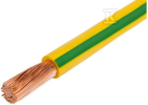 Przewód instalacyjny (LGY) 1x1,0 żółto-zielony linka (100m)