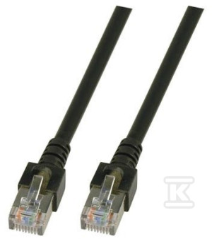 Patchcord RJ45 SF/UTP kat. 5e PVC CCA czarny 2m