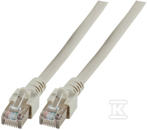Patchcord RJ45 SF/UTP kat. 5e PVC CCA szary 0,25m