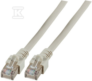 Patchcord RJ45 SF/UTP kat. 5e PVC CCA szary 1,5m
