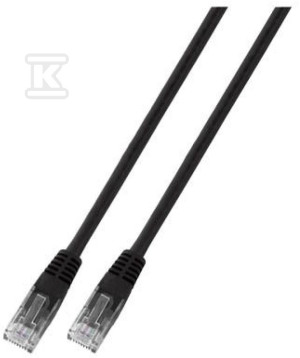 Патчкорд RJ45 U/UTP кат. 5e PVC CCA чорний 5м