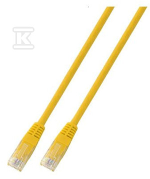 Patchcord RJ45 U/UTP kat. 5e PVC CCA żółty 3m