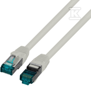 Патчкорд RJ45 S/FTP кат. 6A LSZH сірий 1,5м