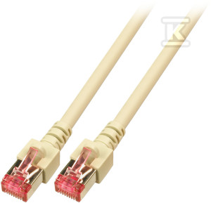 Patchcord RJ45 S/FTP kat. 6 LSZH szary 1m
