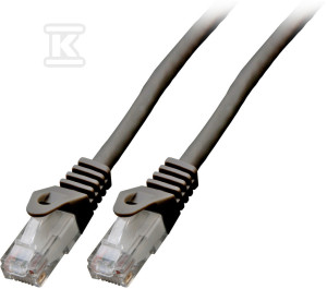 Патчкорд RJ45 U/UTP кат. 6 LSZH CCA чорний 1м
