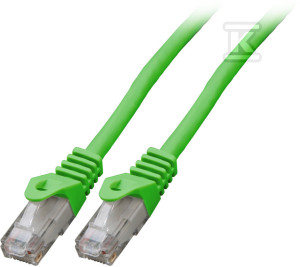 Patchcord RJ45 U/UTP kat. 6 LSZH CCA zielony 0,5m