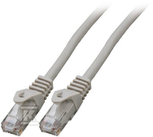 Patchcord RJ45 U/UTP kat. 6 LSZH CCA szary 2m