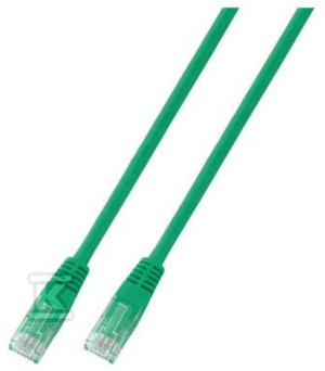 Patchcord RJ45 U/UTP kat. 6 PVC CCA zielony 1,5m