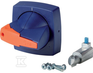 Важіль приводу, монтаж на двері, тип D/P, синій, 6mm K1DB/P
