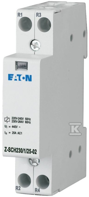 Контактор монтажний Z-SCH 1MU 230VAC 2R Z-SCH230/1/25-02