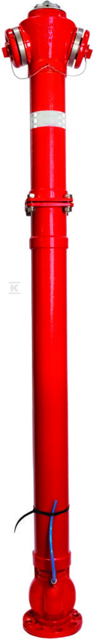 Hydrant zewnętrzny nadziemny HN3 DN80 H=2150mm, PN16, GJS-żeliwo sfero, łamany, podwójne zamknięcie - kula, kolumna sferoidalna