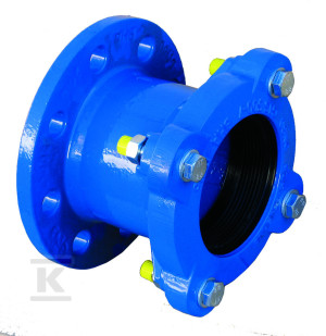 Łącznik RK DN250 rurowo-kołnierzowy na stal, PVC, azbest, PN16, do wody, GJS-żeliwo sfero