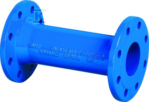 Króciec dwukołnierzowy FF DN100x200, PN10, do wody, GJL-żeliwo szare